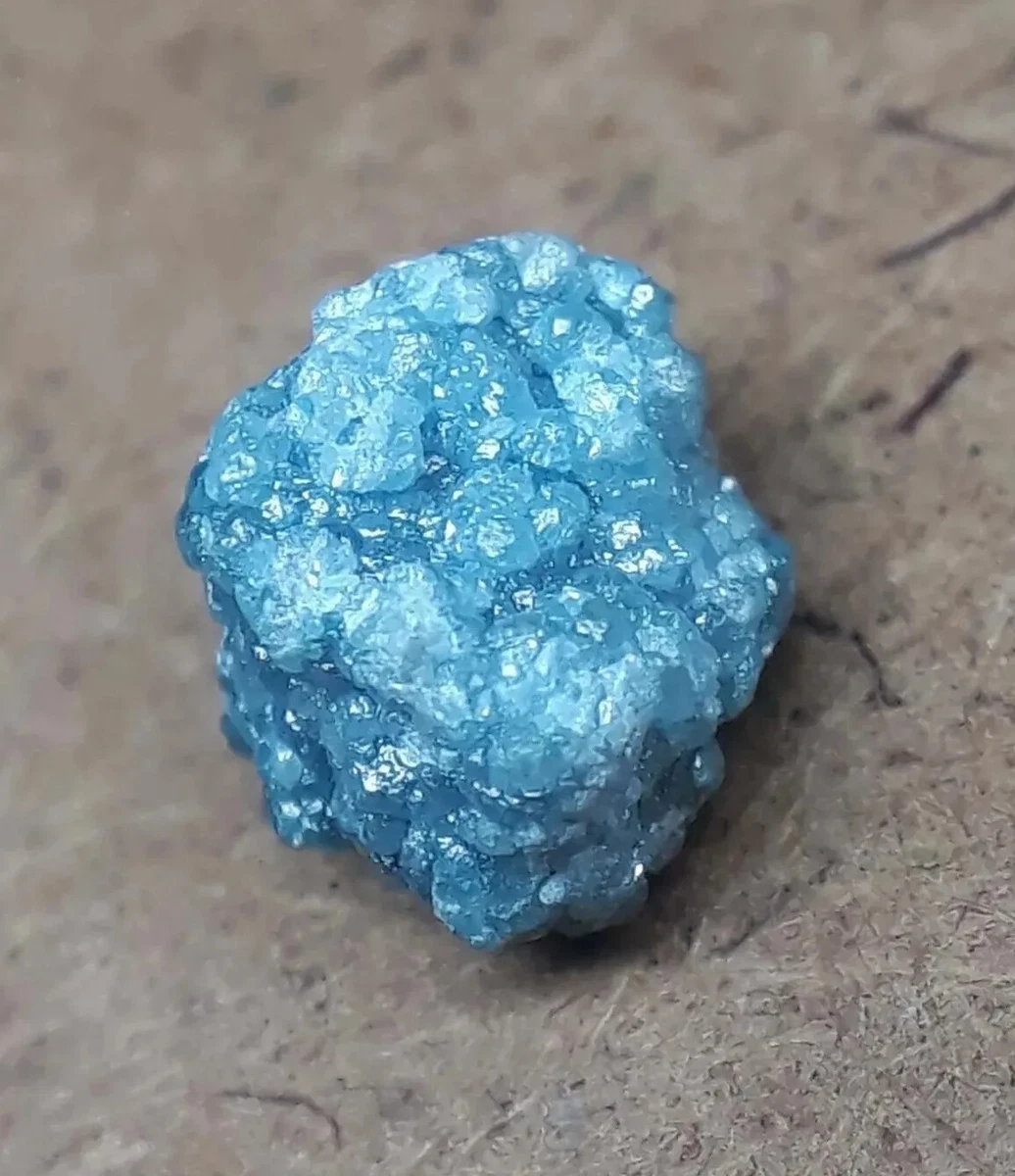 Uncut blue deals diamond