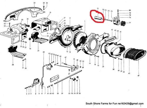 FABRICANTE DE EQUIPOS ORIGINALES VW TIPO 3 1500 1600 TUBO DE MONTAJE DEL MOTOR TRASERO 311 199 021 OTROS? - Imagen 4 de 6