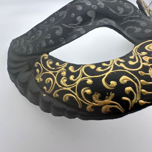 ERMES FERRARI - venetian masquerade hand held mask - made in venice - HTF - Picture 4 of 12