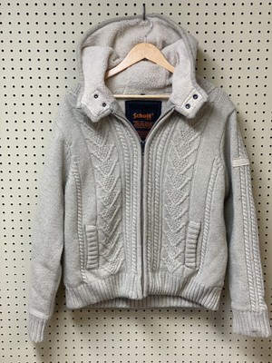 sherpa lined cable knit cardigan