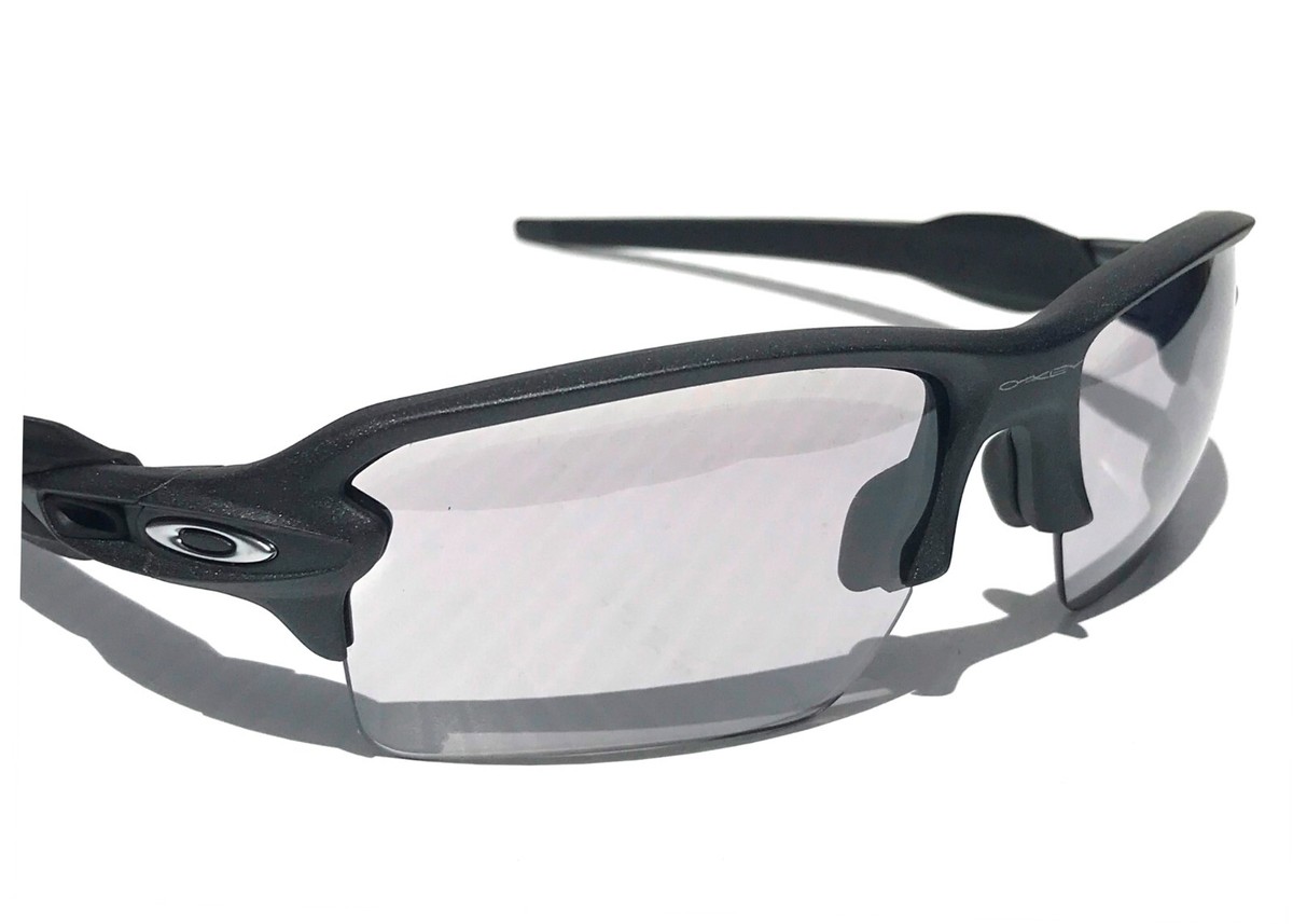 NEW Oakley FLAK 2.0 XXL Steel Grey PHOTOCHROMIC Clear Black