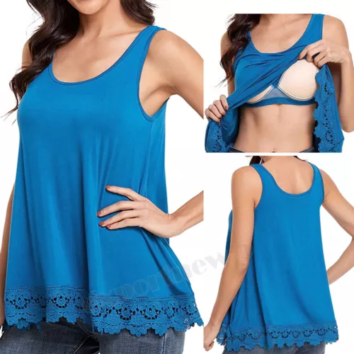 Women Plus Size Tank Tops Loose Casual Summer Top Pleated Flowy Adjustable Strap - Picture 54 of 55