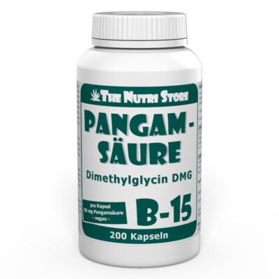 Pangamsäure B-15 50 mg vegane Kapseln 200 Stk. Dimethylglycin DMG Kps. 05101697