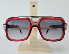 Cazal 664 Sunglasses Crystal Red Silver 004 Authentic New