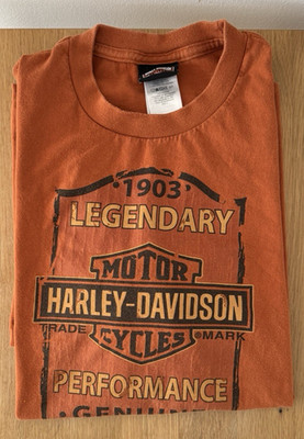 HARLEY DAVIDSON Dealer T-Shirt M VALLEY FORGE Pennsylvania orange Top Zustand