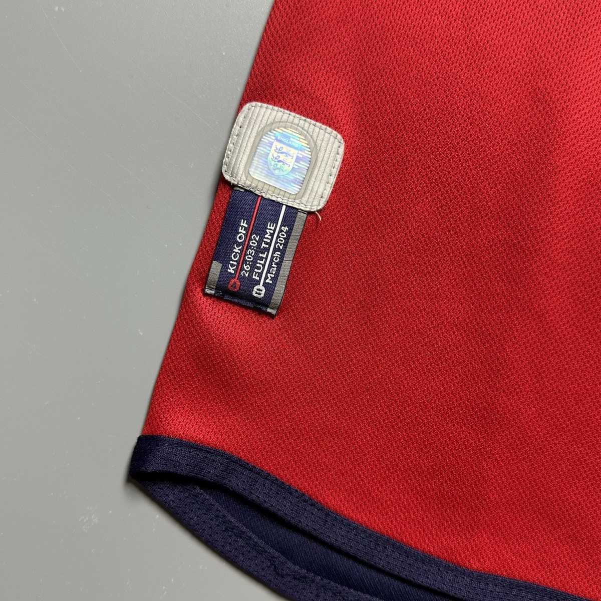ENGLAND UMBRO 2002 WORLD CUP FOOTBALL SOCCER AWAY JERSEY #7