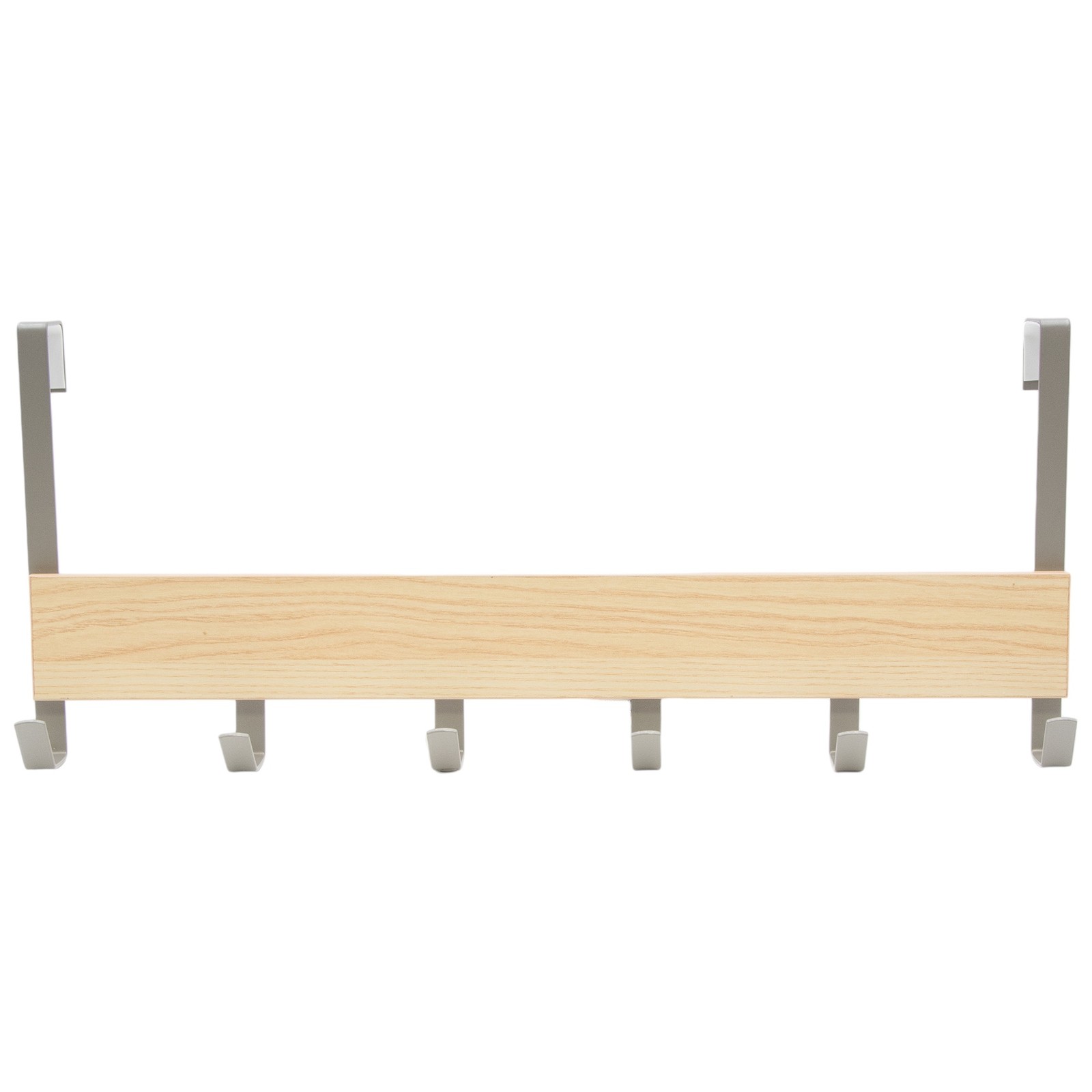 Большой крючок Brightroom над дверью из дерева с 6 крючками из матового никеля 4790₽