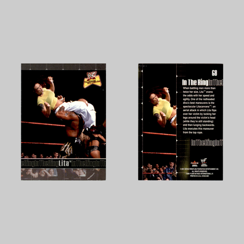 Lita #68 2001 Fleer WWF The Ultimate Diva Collection Wrestling Card - Picture 3 of 3