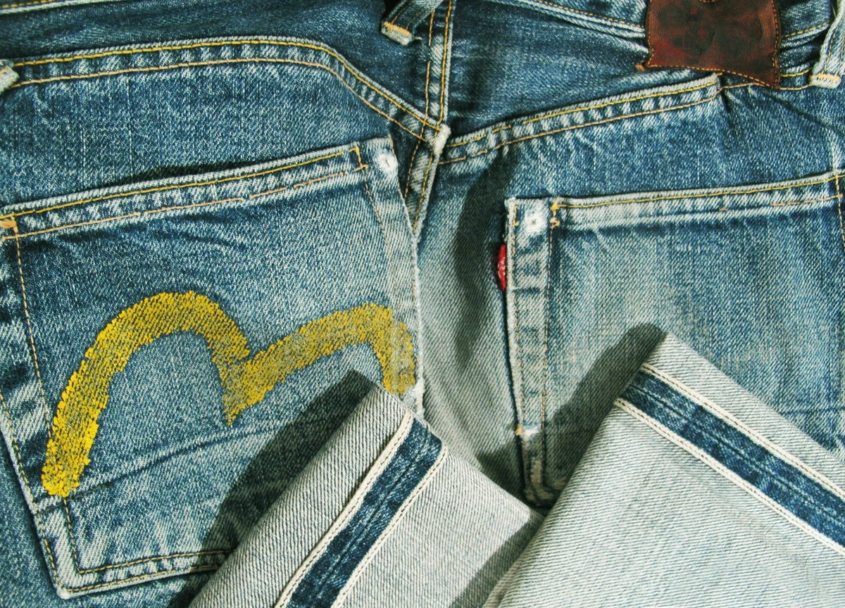 EVISU No.3 30x35 ホワイト EVISU Regular 30 Size Jeans for Men for sale | eBay