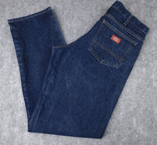 Dickies Men's Denim Workwear Jeans - 100 Cotton - Size 32x32 - Excellent 