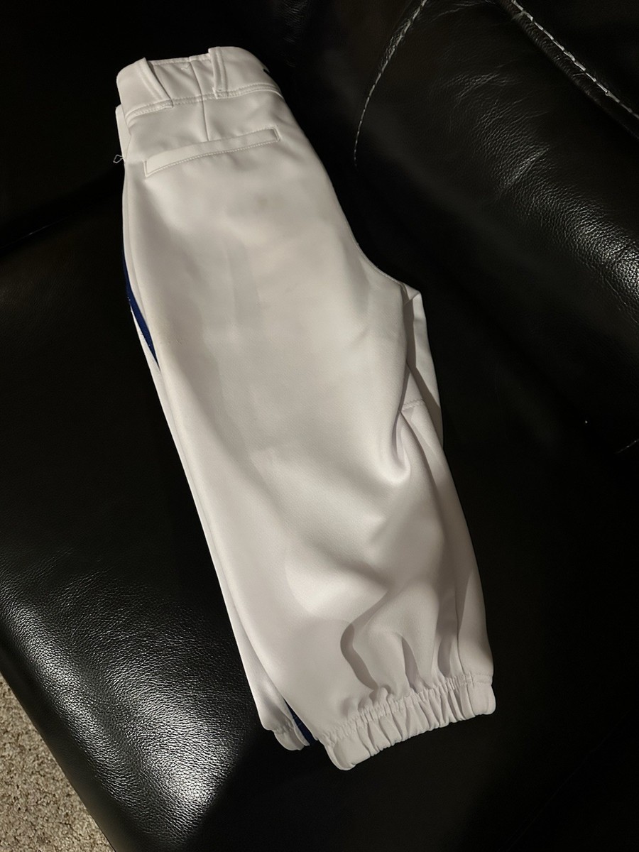 Pantalon De Baseball Easton Pro+ - Blanc Avec Liseré Royal - Adulte Taille MD - NEUF