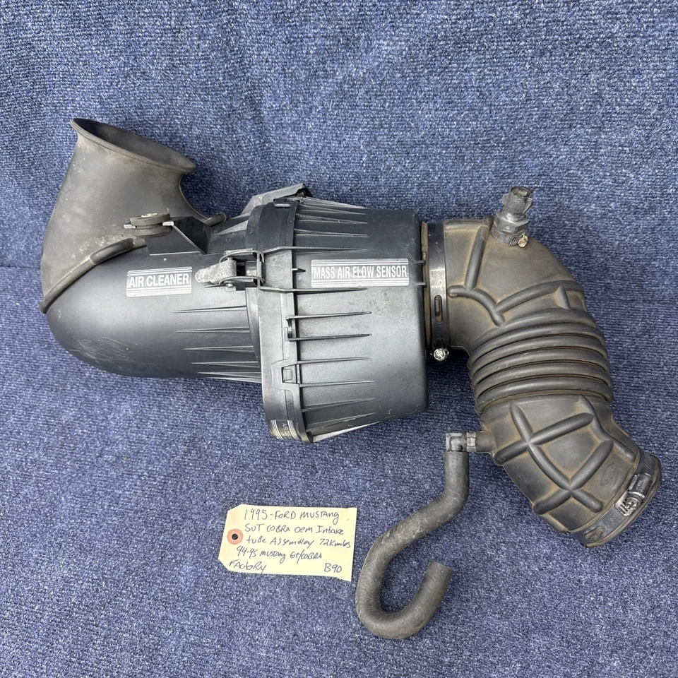 94-95 Mustang Air Box Filter Housing Intake Hose 5.0 Svt Cobra Factory OEM 24lb - Image 2 of 4