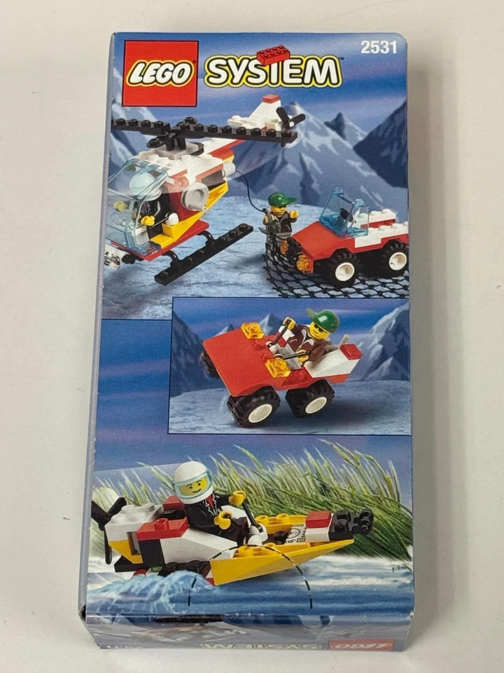 LEGO SYSTEM 2531 HELICÓPTERO DE RESCATE / JEEP ESPECIALMENTE HECHO PARA COMPAÑÍAS AÉREAS Foto 2 de 4