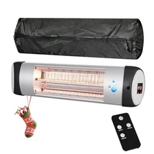 Outdoor Heater for Patio, 1500W Wall-Mounted Heater, Patio Heaters for Black