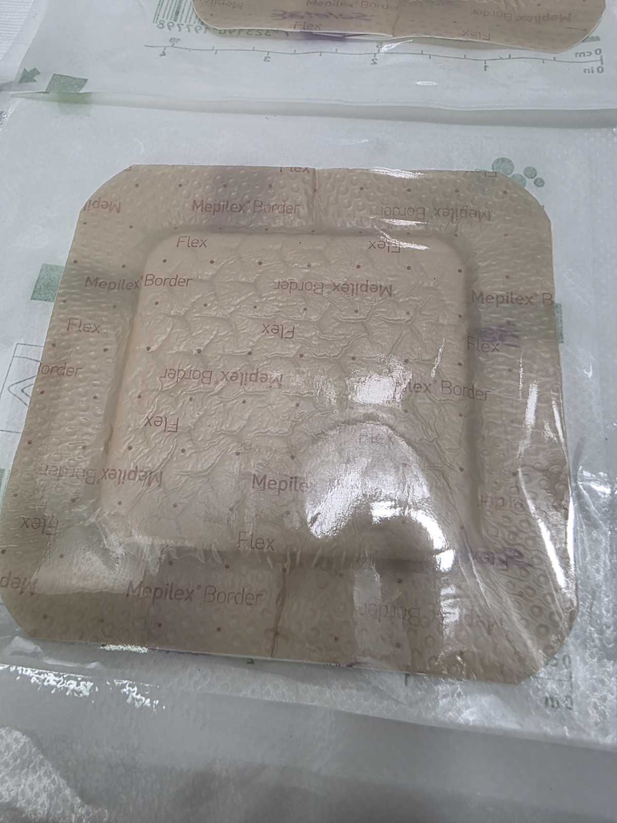 Molnlycke Mepilex Border Flex 4" x 4" Self-Adherent 595300 Lot Of 10 Dressings