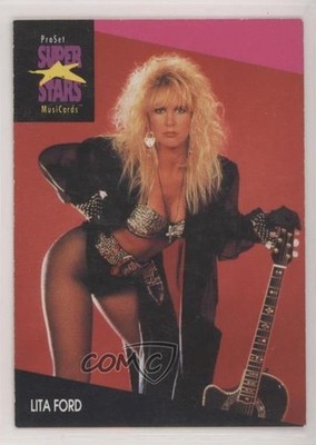 1991-92 Pro Set Super Stars MusiCards Lita Ford #178 0i73