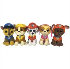 Lot Of 5 Paw Patrol Beanie Boo Plush Toy Rubble Skye Rocky Everest Chase Ty