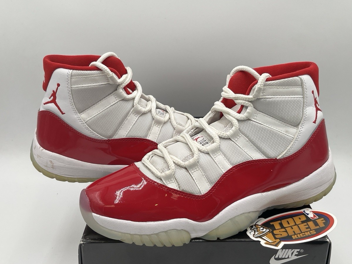 靴 NIKEAir Jordan 11RetroVarsity Red Nike Air Jordan 11 XI Retro Cherry Red Men's Size 10 | eBay