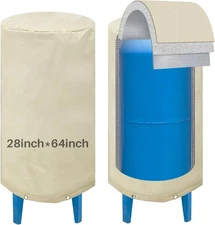 Outdoor Tank Cover 28"x64" – Windyun Beige, 3-Layer, Winter Ready