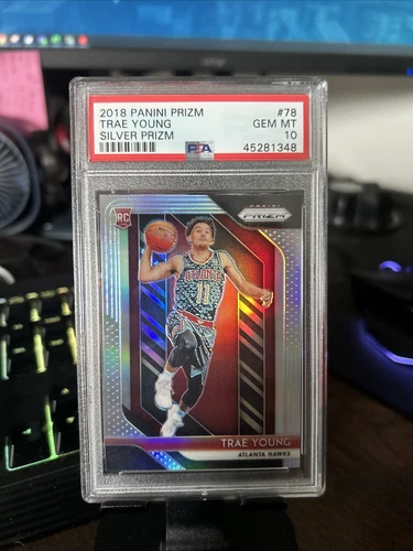2018-19 Panini Prizm - Trae Young #78 Silver Prizm (RC) PSA 10