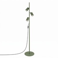 Stehlampe Flexibel Aluminium OlivgrüN GU10 Wohnzimmer H:155 Cm Stehleuchte BüRo