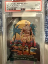 2024 Three Count WWE Hulk Hogan Downtown PSA 9. #19 Very Rare Card