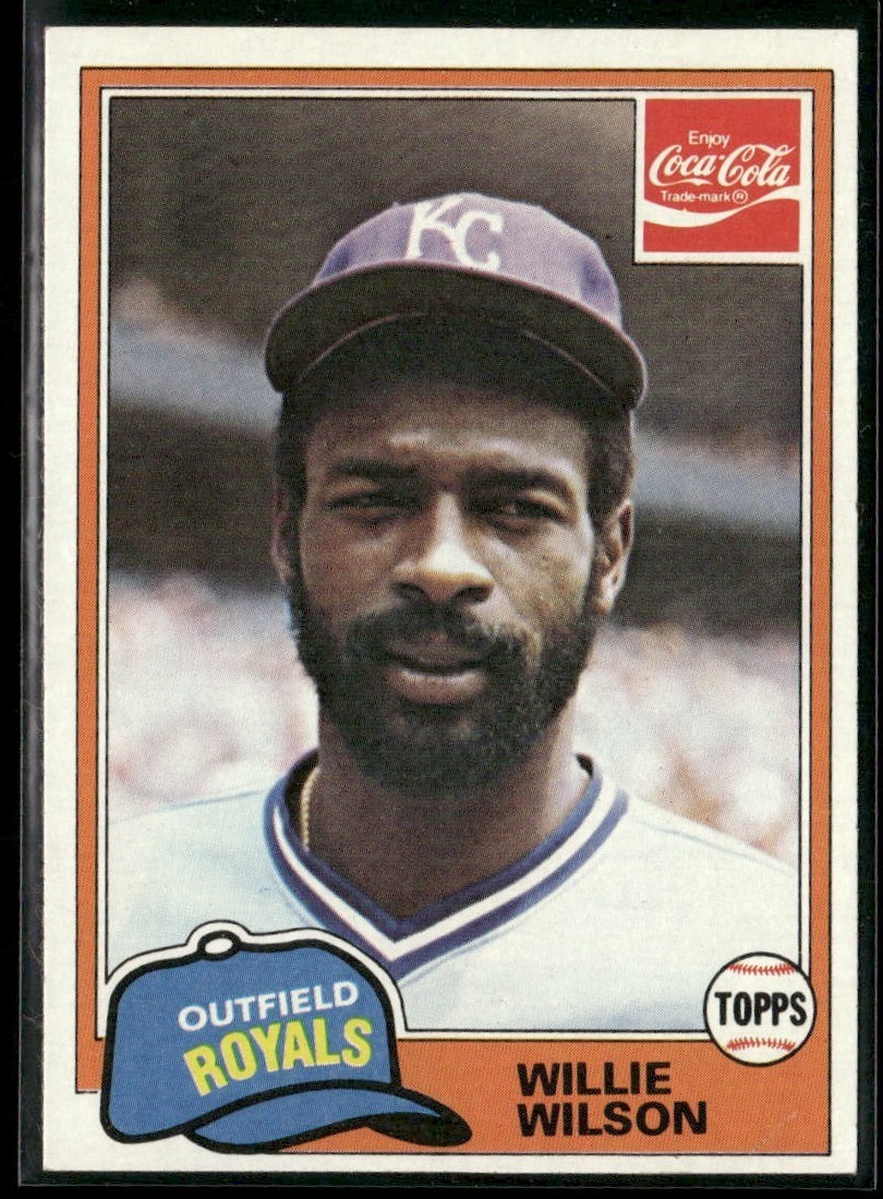 1981 Topps Coca-Cola Kansas City Royals Willie Wilson Kansas City Royals #11