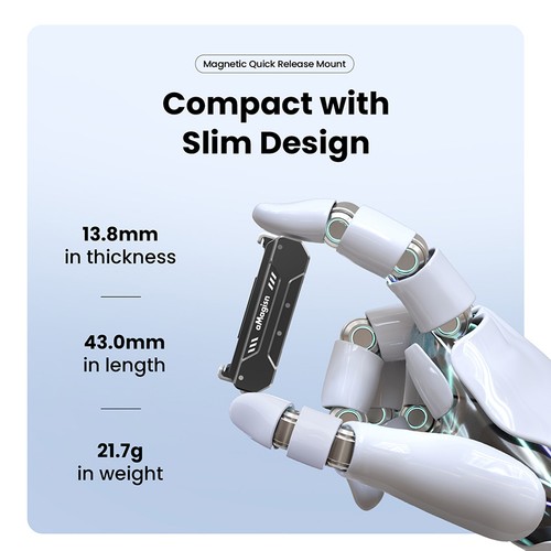 For DJI OSMO 360 Action 5 Pro/4/3 Metal Magnetic Quick-Release Mount Accessories - Picture 10 of 15