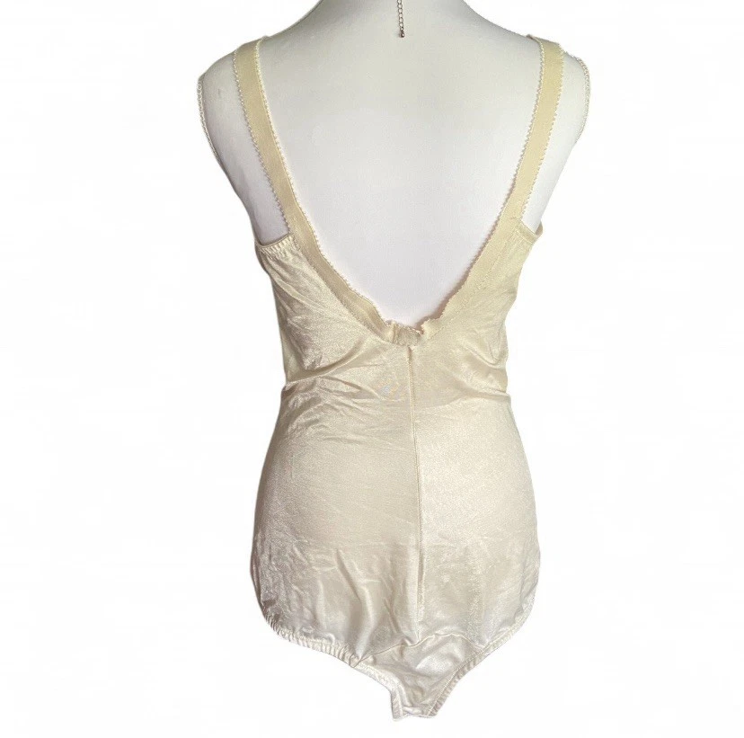 Va Bien 40C 裸体压缩塑身衣花边减去触摸复古女式紧身衣 — 第 3/4 张图片