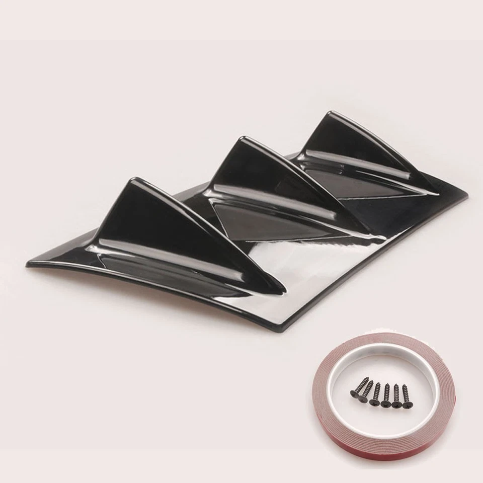 12inch Universal Car Rear Bumper Lip Diffuser Shark Fin Style Bumper Spoiler - Image 4 of 4