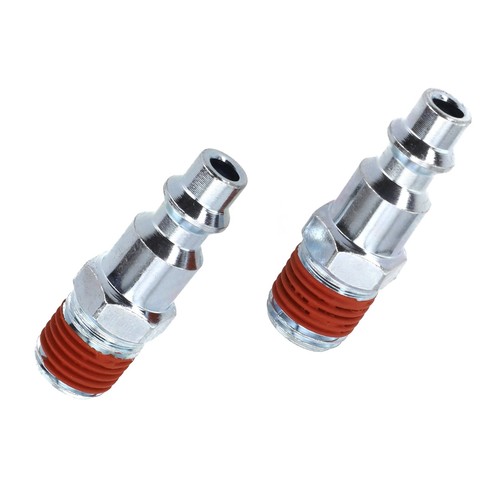 Metall 1/4 NPT Stecker Luftschlauch Adapter Verbinder für Kompressor (2er Set) - Bild 6 von 12