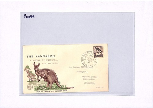 AUSTRALIA QEII 1959 FDC 9d *Kangaroo* ILLUSTRATED First Day Cover ROO YN199 - Picture 9 of 10