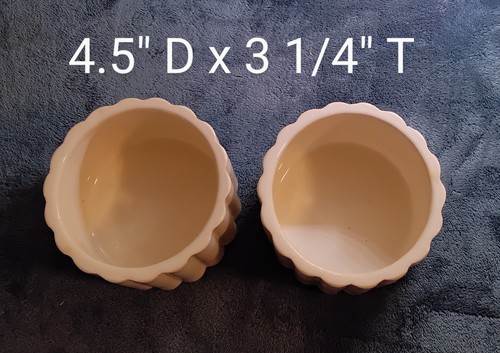 2 PC Ribbed jars for candle making (White) - Picture 1 of 3