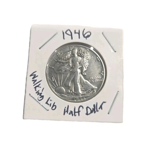 1946 P Walking Liberty Half Dollar Nice Details AU Free Shipping!!!!