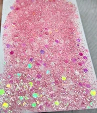 1 TSP Chunky Glitter Mix PINK And TRANSLUCENT 