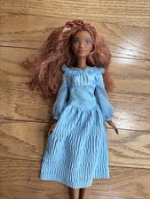Mattel Disney Live Action The Little Mermaid Ariel on Land Blue Dress Doll Cute