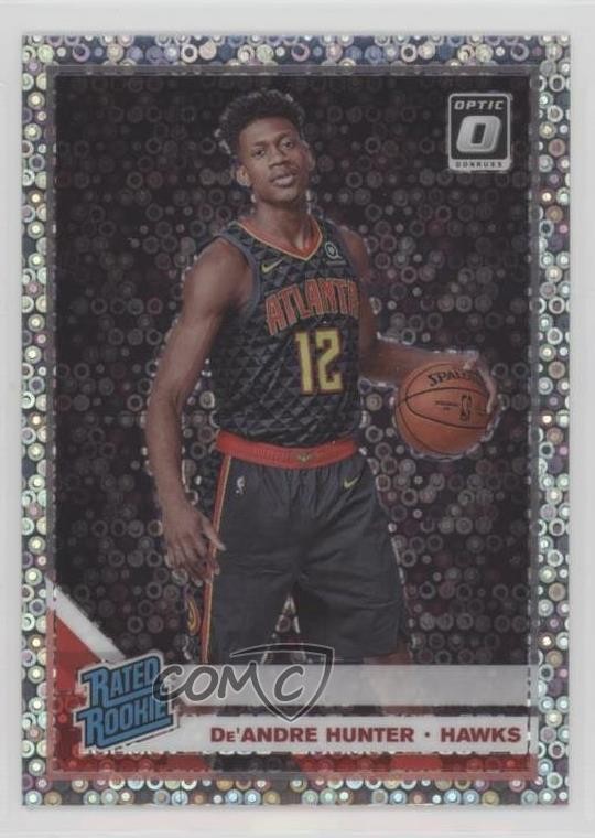 2019 Panini Donruss Optic Rated Fast Break Prizm De'Andre Hunter #198 Rookie RC