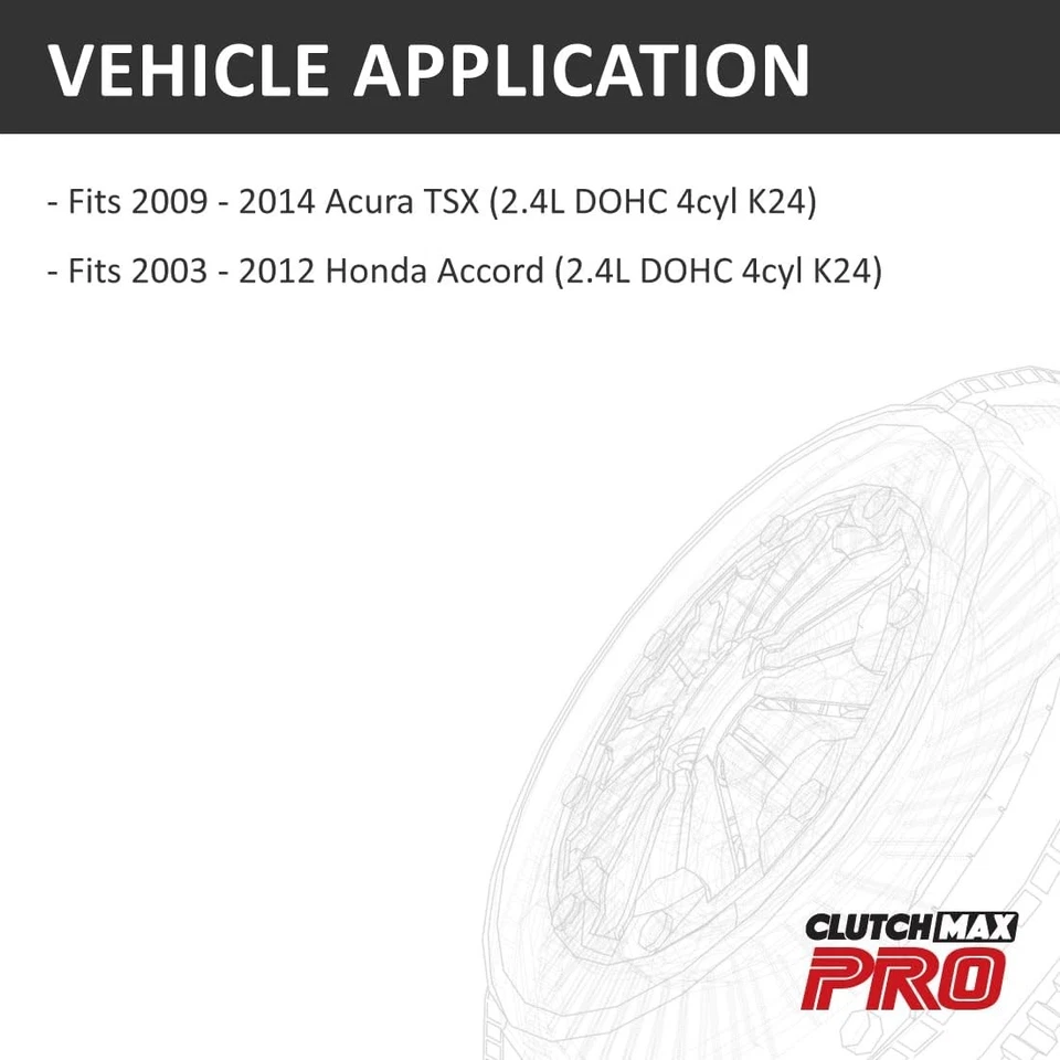 Kit de embrague ClutchMaxPRO Heavy Duty OEM compatible con Acura TSX 2009-2014... Foto 2 de 4