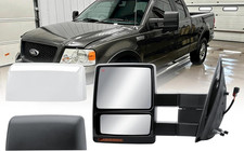 Replacement Driver Left Side Door Towing Mirror Electric Heated with Turn Signal