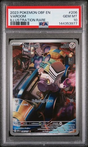 2023 POKEMON OBF EN-OBSIDIAN FLAMES ILLUSTRATION RARE #206 VAROOM PSA 10