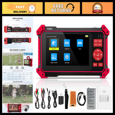 4K HD Coaxial CCTV Camera Tester Monitor 5" TFT-LCD, PTZ Control, Cable Test