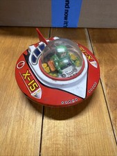 Vintage KO yoshiya space commander spaceship X-15 UFO windup tin toy