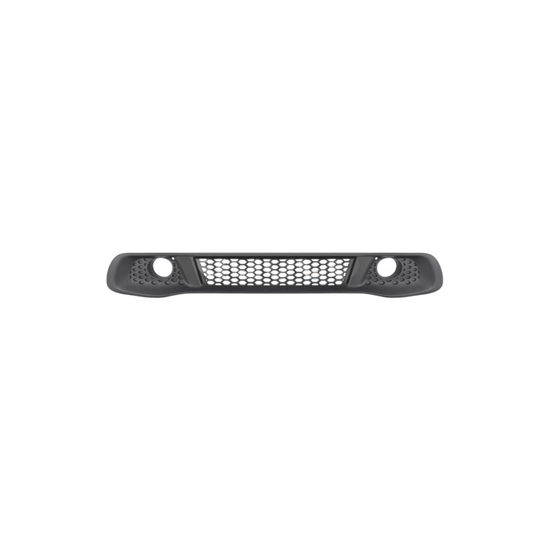 Grille de pare-choc avant centrale pour Smart Fortwo en ABS noir avec trous antibrouillard