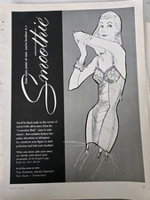1956 Women's Strouse Adler Smoothie Controleur Back Girdle fashion vintage Ad 