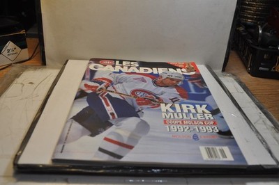 Montreal Canadiens Hockey Magazine program kirk muller poster 1992  1993 nhl