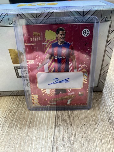 Topps Gold 2023/24 Robert Lewandowski 7/10 Autogramm - Bild 1 von 5