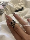 Sterling Silver .925 With Onyx Stacker Rings Set Of 6, Size 6 Boho Southwestern — photo 2