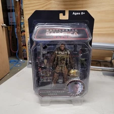 Battlestar Galactica William Husker Adama Diamond Select Figure New Sealed