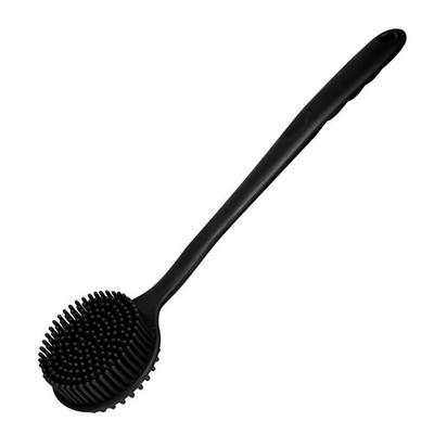 Silicone Back Scrubber for Shower Body Brush with Long Handle Double Sided Ba...