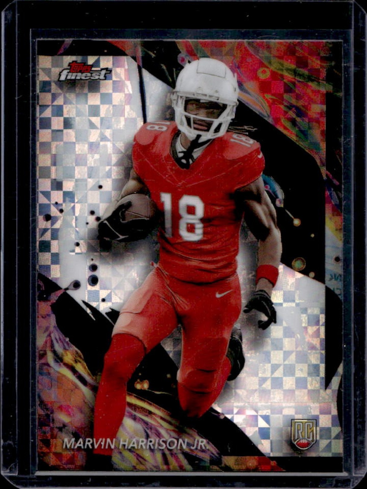 2024 Finest Marvin Harrison Jr. RC Checkerboard Refractor Uncommon #189